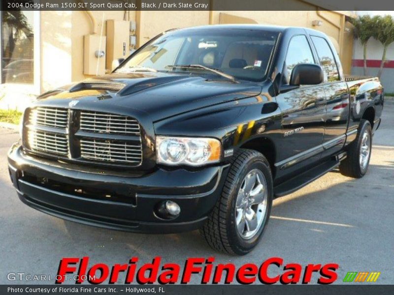 Black / Dark Slate Gray 2004 Dodge Ram 1500 SLT Sport Quad Cab