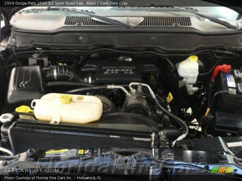 Black / Dark Slate Gray 2004 Dodge Ram 1500 SLT Sport Quad Cab
