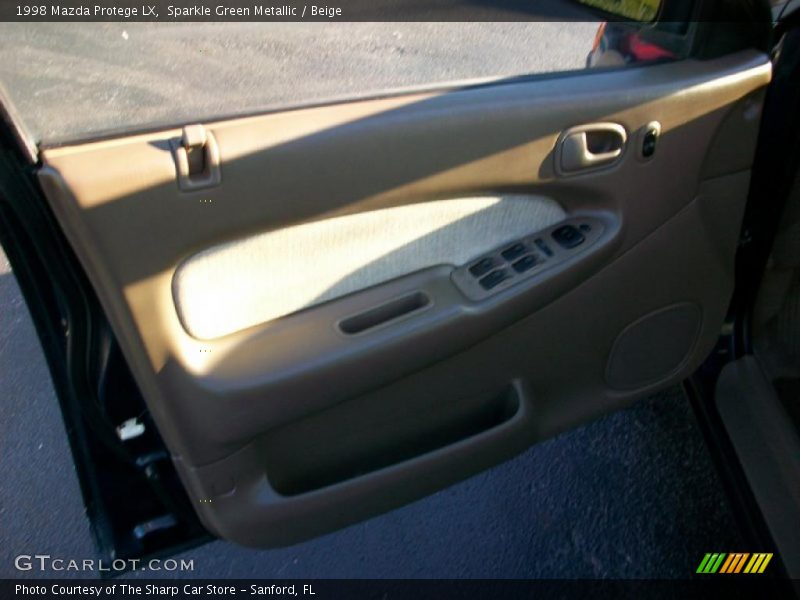 Sparkle Green Metallic / Beige 1998 Mazda Protege LX