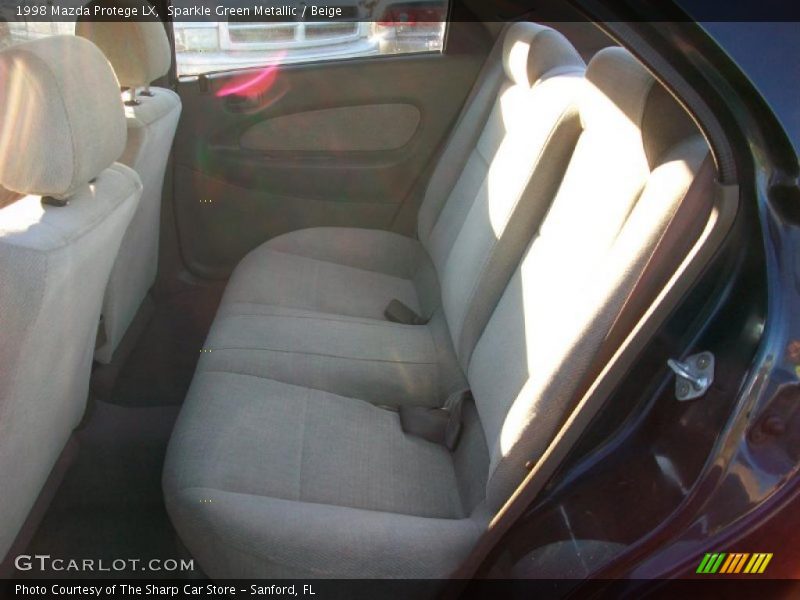 Sparkle Green Metallic / Beige 1998 Mazda Protege LX