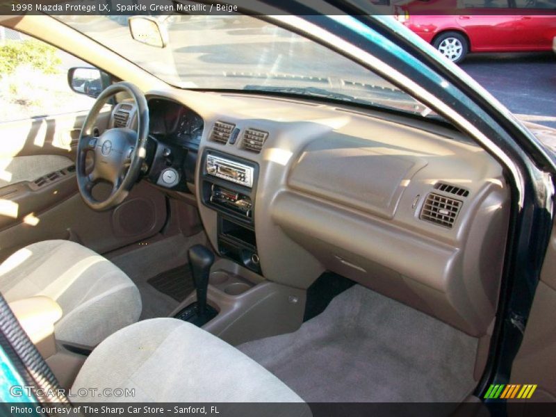 Sparkle Green Metallic / Beige 1998 Mazda Protege LX