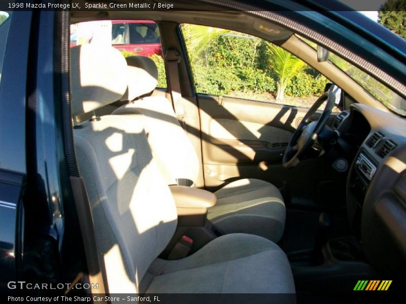 Sparkle Green Metallic / Beige 1998 Mazda Protege LX