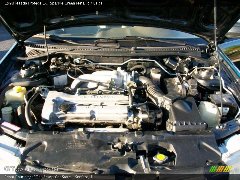 Sparkle Green Metallic / Beige 1998 Mazda Protege LX