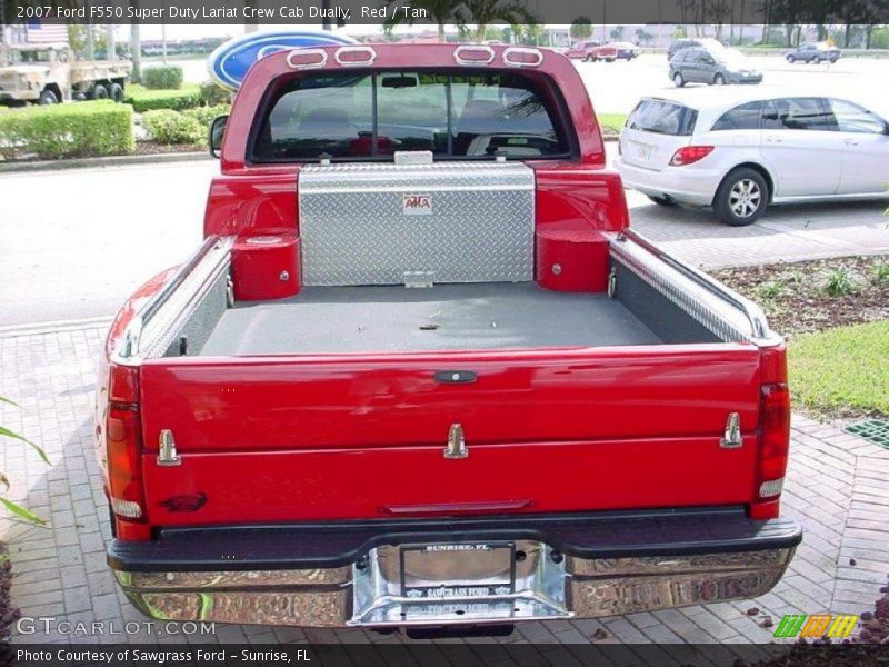 Red / Tan 2007 Ford F550 Super Duty Lariat Crew Cab Dually