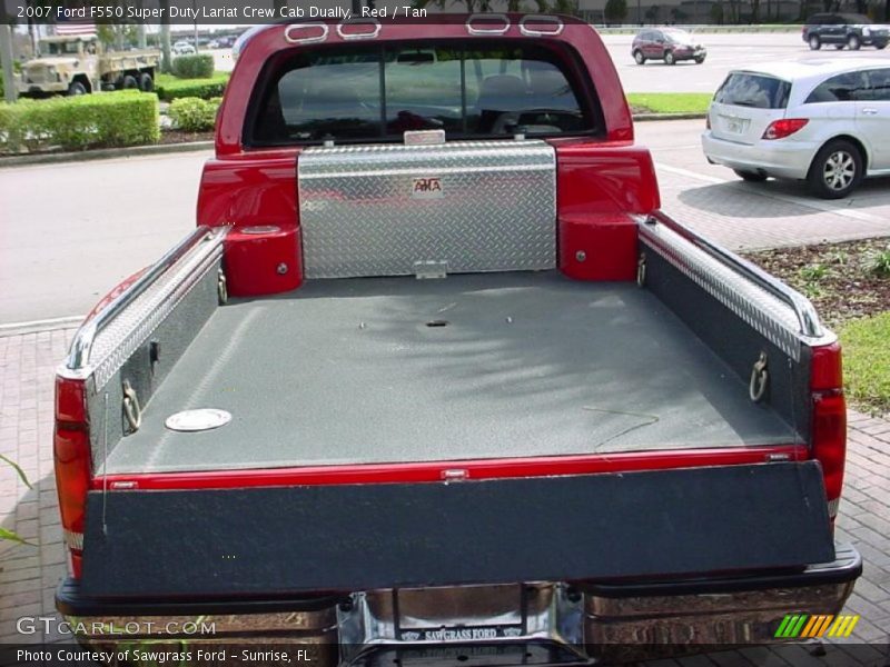 Red / Tan 2007 Ford F550 Super Duty Lariat Crew Cab Dually