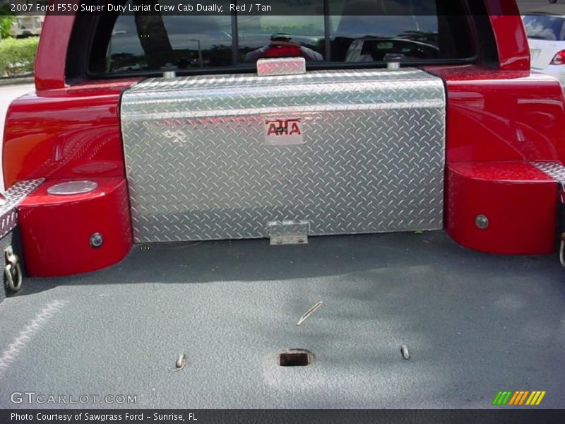 Red / Tan 2007 Ford F550 Super Duty Lariat Crew Cab Dually