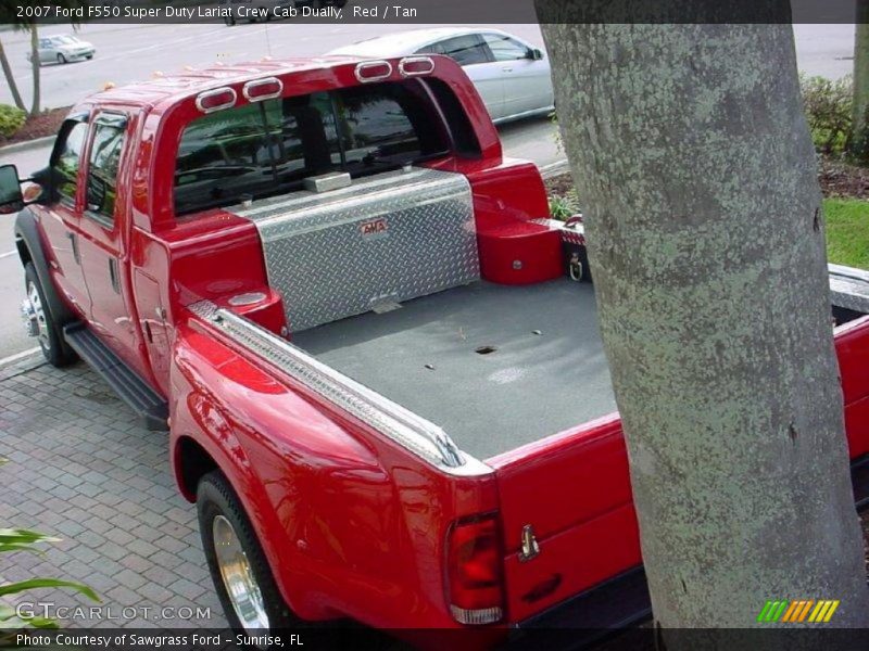 Red / Tan 2007 Ford F550 Super Duty Lariat Crew Cab Dually