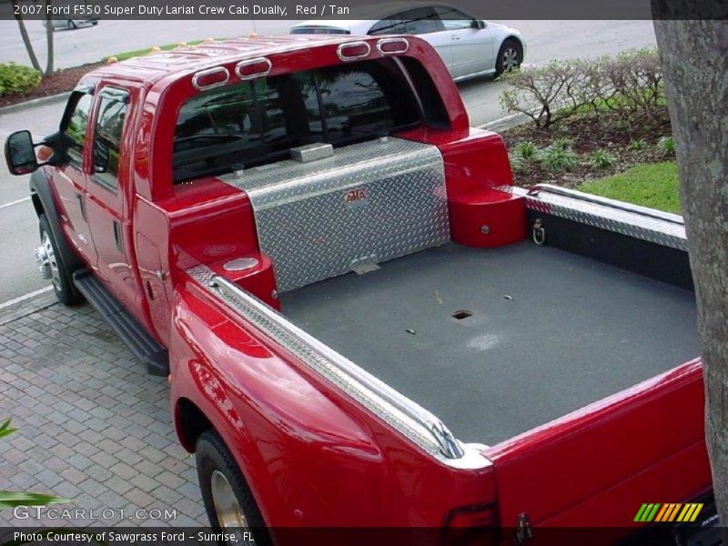 Red / Tan 2007 Ford F550 Super Duty Lariat Crew Cab Dually