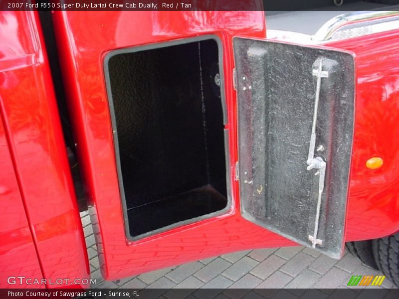 Red / Tan 2007 Ford F550 Super Duty Lariat Crew Cab Dually