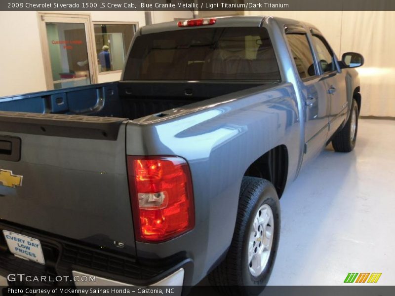 Blue Granite Metallic / Light Titanium/Dark Titanium 2008 Chevrolet Silverado 1500 LS Crew Cab