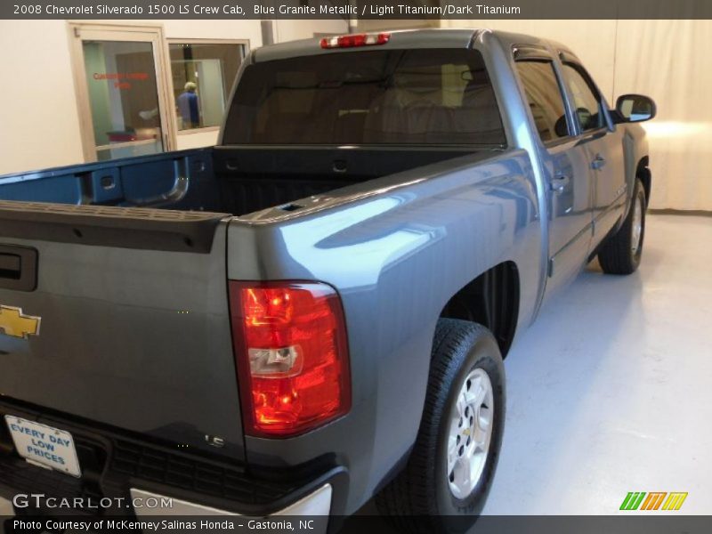 Blue Granite Metallic / Light Titanium/Dark Titanium 2008 Chevrolet Silverado 1500 LS Crew Cab