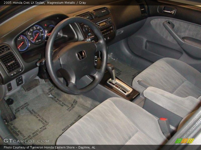 Magnesium Metallic / Gray 2005 Honda Civic LX Sedan