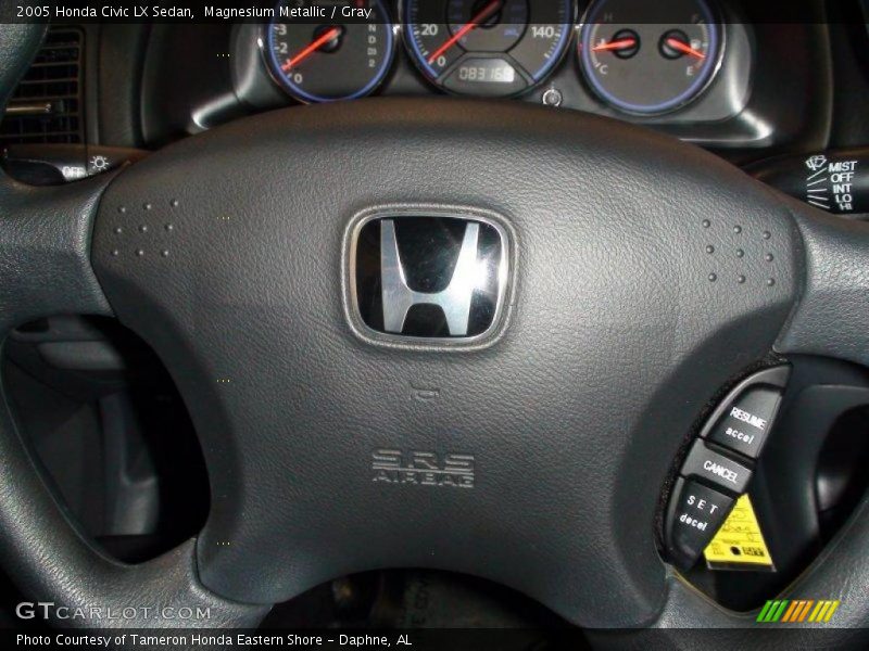 Magnesium Metallic / Gray 2005 Honda Civic LX Sedan