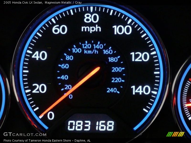 Magnesium Metallic / Gray 2005 Honda Civic LX Sedan