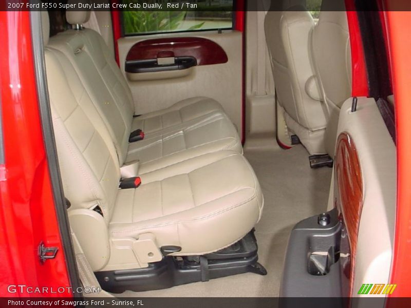 Red / Tan 2007 Ford F550 Super Duty Lariat Crew Cab Dually