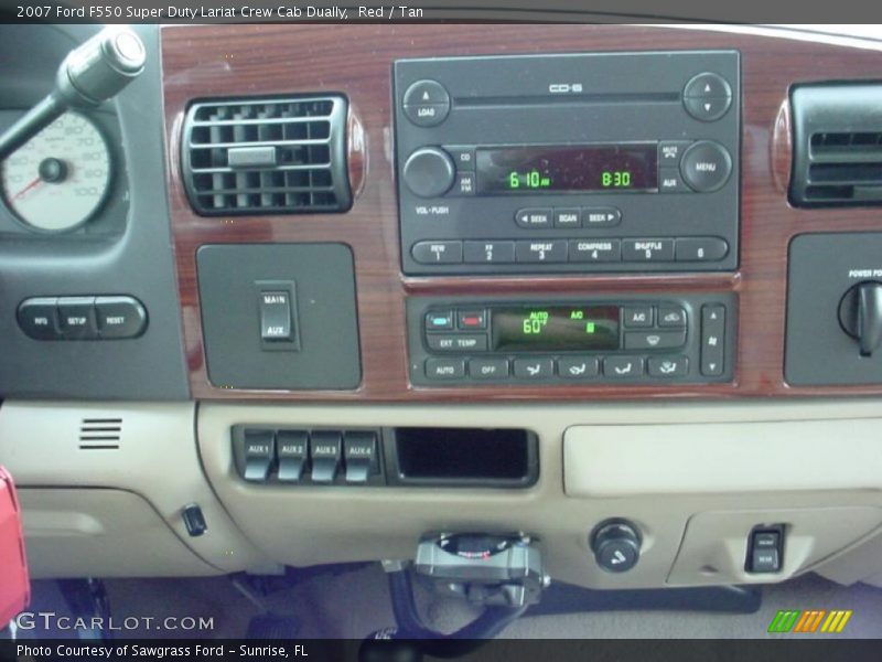 Red / Tan 2007 Ford F550 Super Duty Lariat Crew Cab Dually