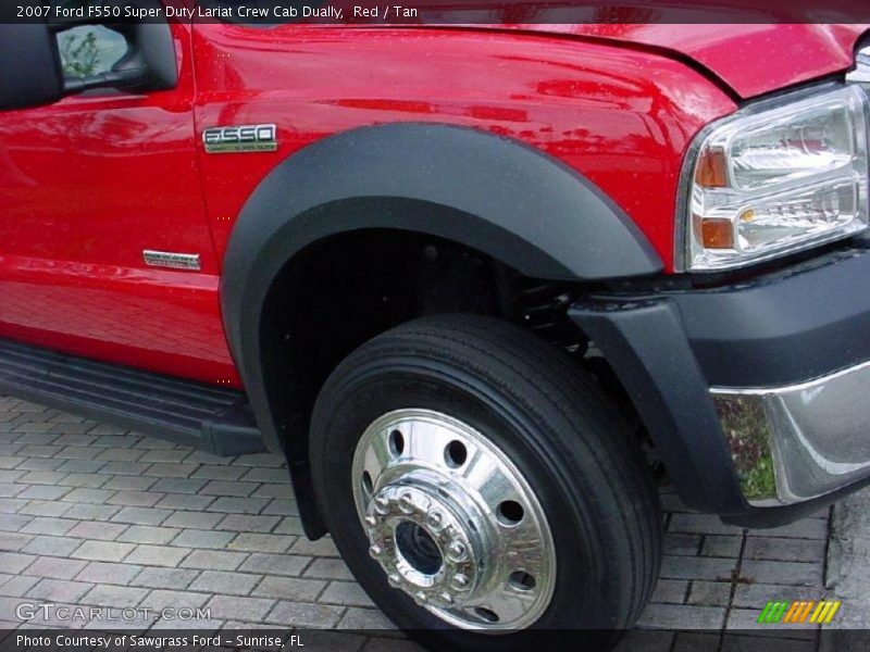 Red / Tan 2007 Ford F550 Super Duty Lariat Crew Cab Dually