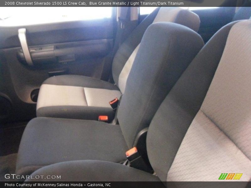 Blue Granite Metallic / Light Titanium/Dark Titanium 2008 Chevrolet Silverado 1500 LS Crew Cab