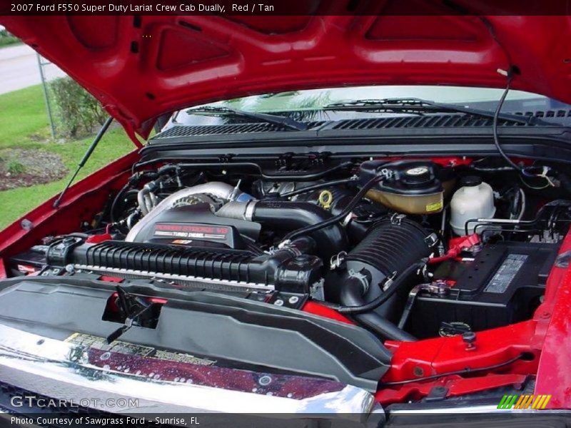 Red / Tan 2007 Ford F550 Super Duty Lariat Crew Cab Dually