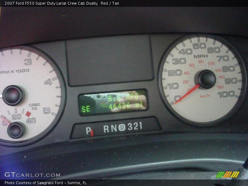 Red / Tan 2007 Ford F550 Super Duty Lariat Crew Cab Dually