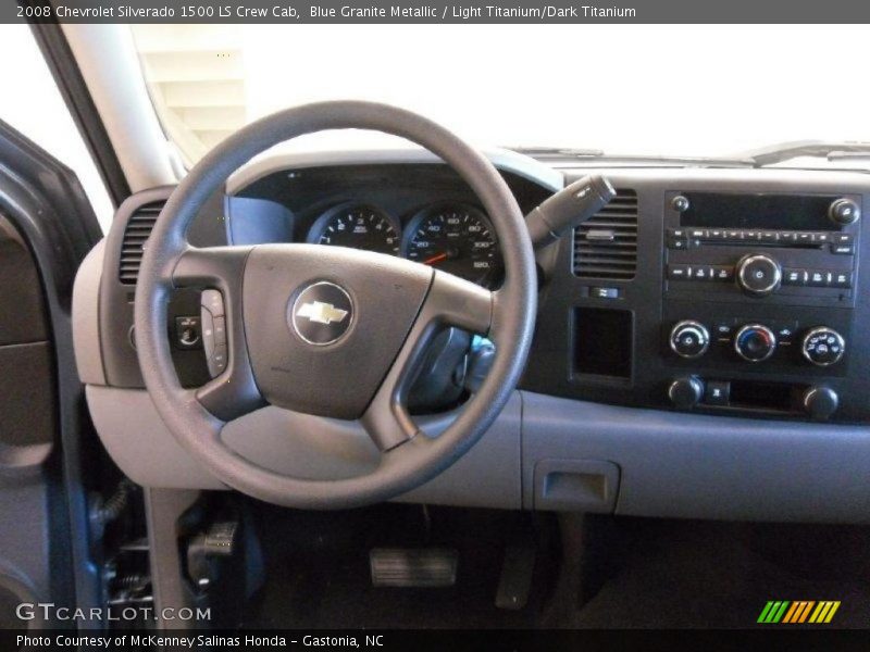 Blue Granite Metallic / Light Titanium/Dark Titanium 2008 Chevrolet Silverado 1500 LS Crew Cab
