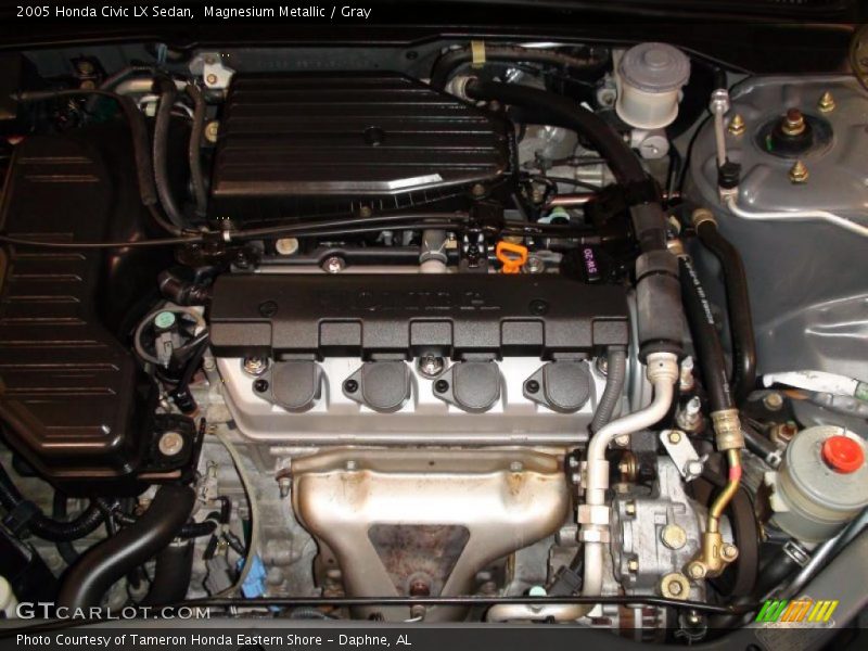 Magnesium Metallic / Gray 2005 Honda Civic LX Sedan