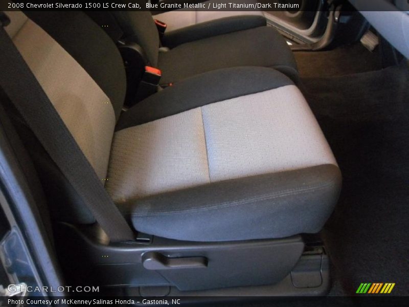 Blue Granite Metallic / Light Titanium/Dark Titanium 2008 Chevrolet Silverado 1500 LS Crew Cab