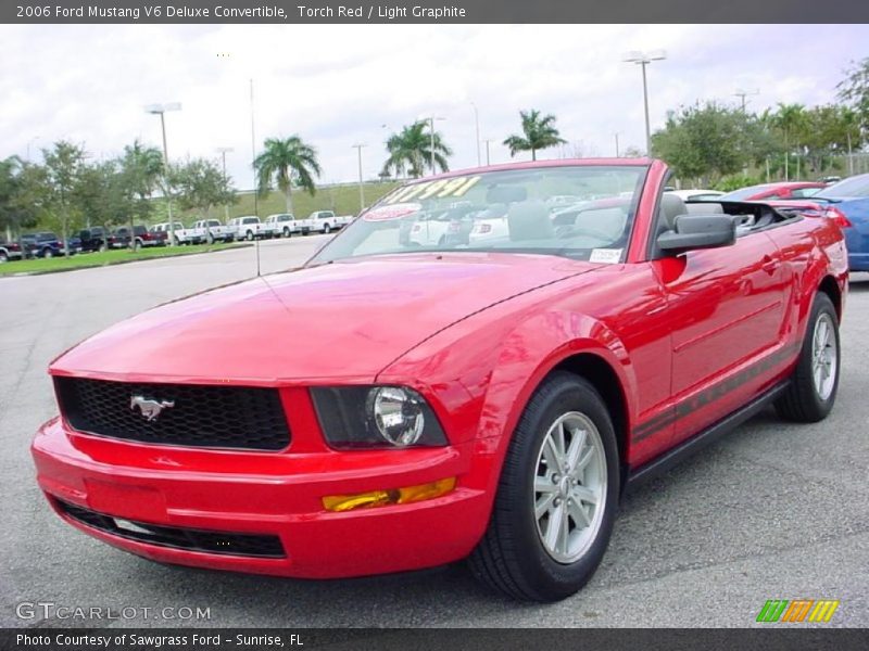 Torch Red / Light Graphite 2006 Ford Mustang V6 Deluxe Convertible
