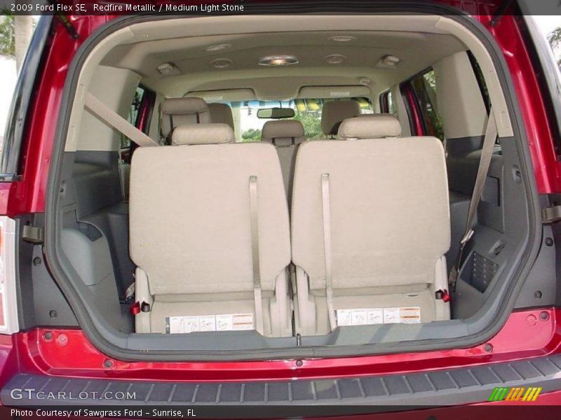 Redfire Metallic / Medium Light Stone 2009 Ford Flex SE
