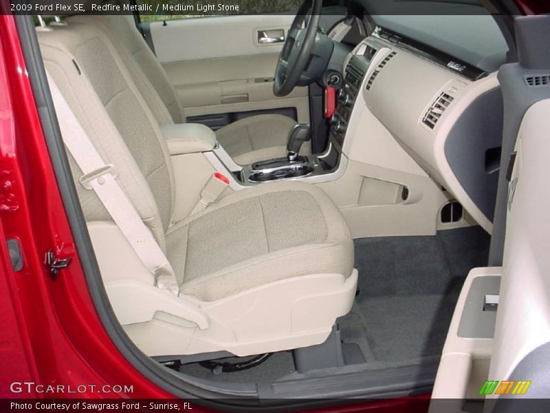 Redfire Metallic / Medium Light Stone 2009 Ford Flex SE