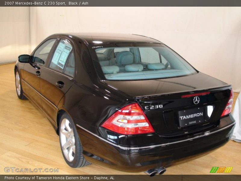Black / Ash 2007 Mercedes-Benz C 230 Sport