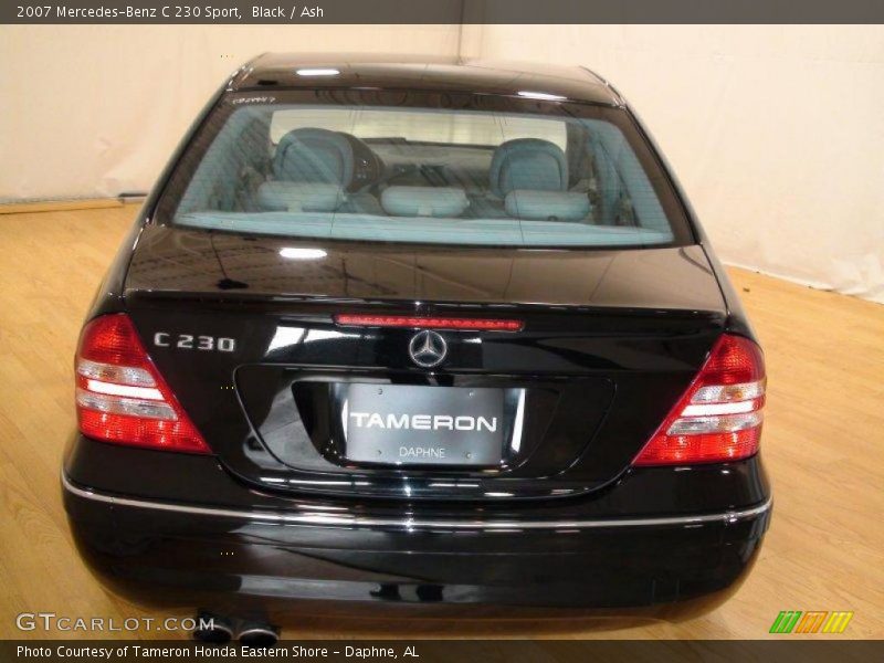 Black / Ash 2007 Mercedes-Benz C 230 Sport