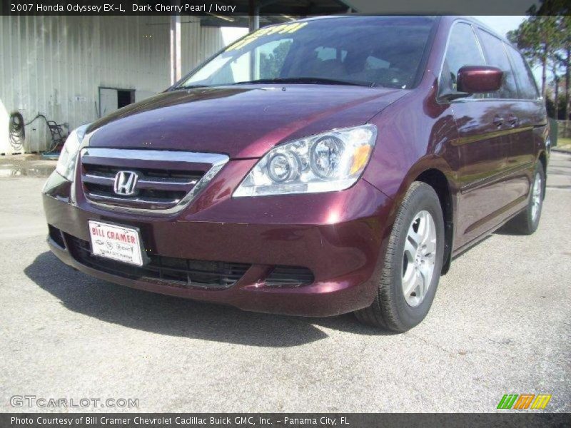 Dark Cherry Pearl / Ivory 2007 Honda Odyssey EX-L
