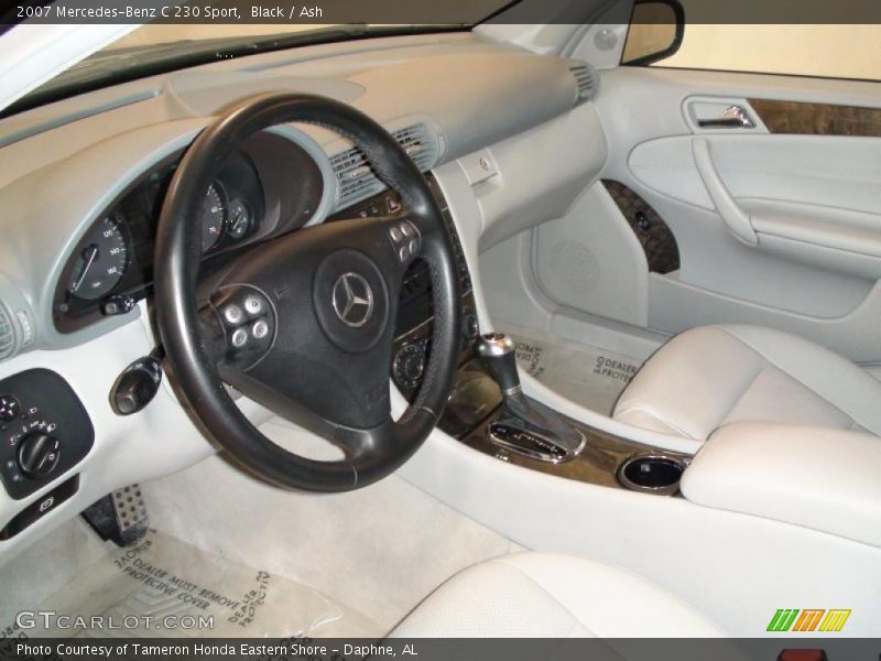 Black / Ash 2007 Mercedes-Benz C 230 Sport