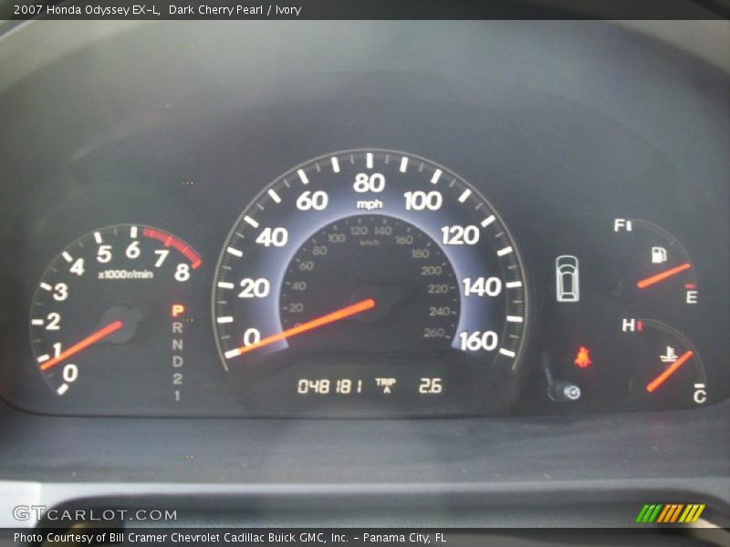 Dark Cherry Pearl / Ivory 2007 Honda Odyssey EX-L