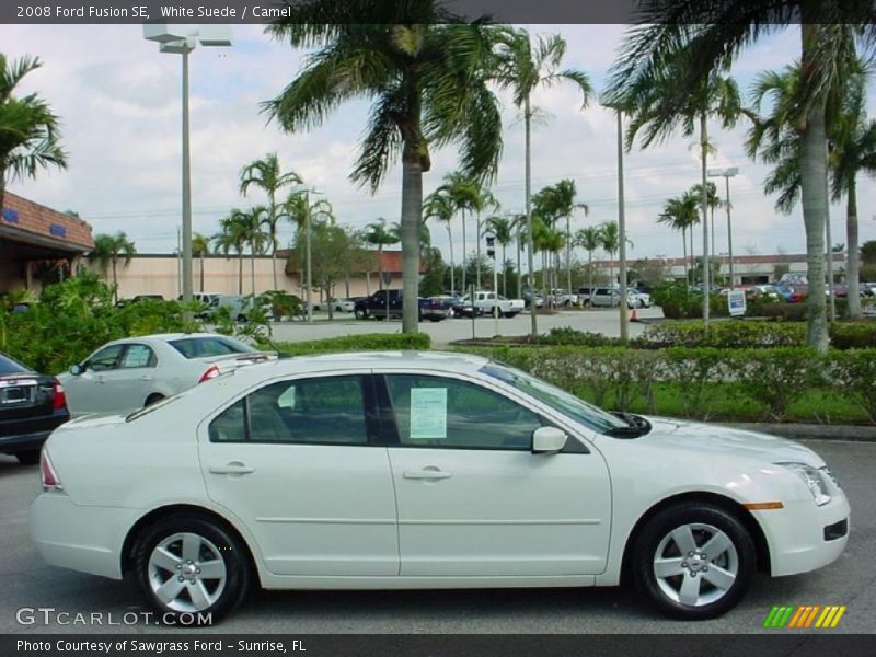 White Suede / Camel 2008 Ford Fusion SE