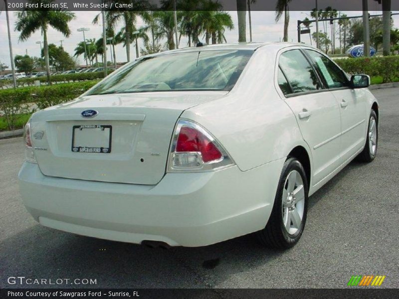 White Suede / Camel 2008 Ford Fusion SE