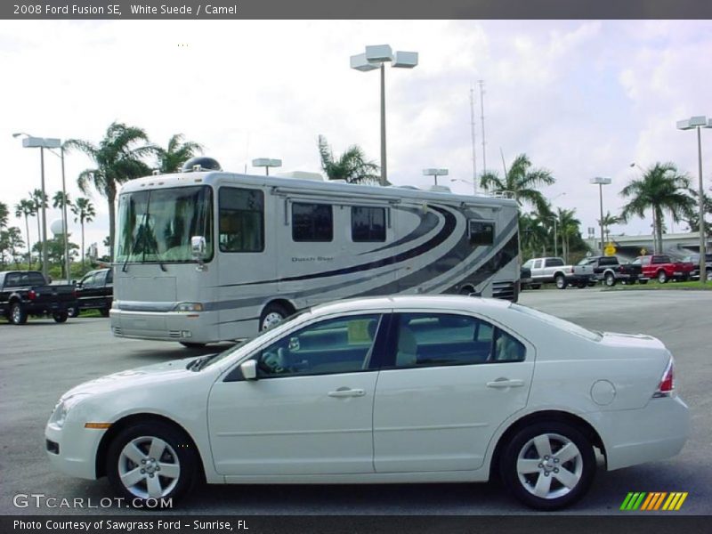 White Suede / Camel 2008 Ford Fusion SE