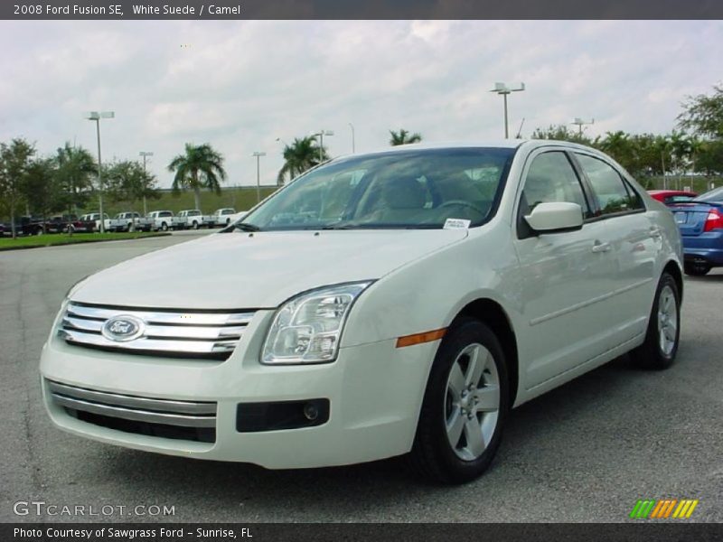 White Suede / Camel 2008 Ford Fusion SE