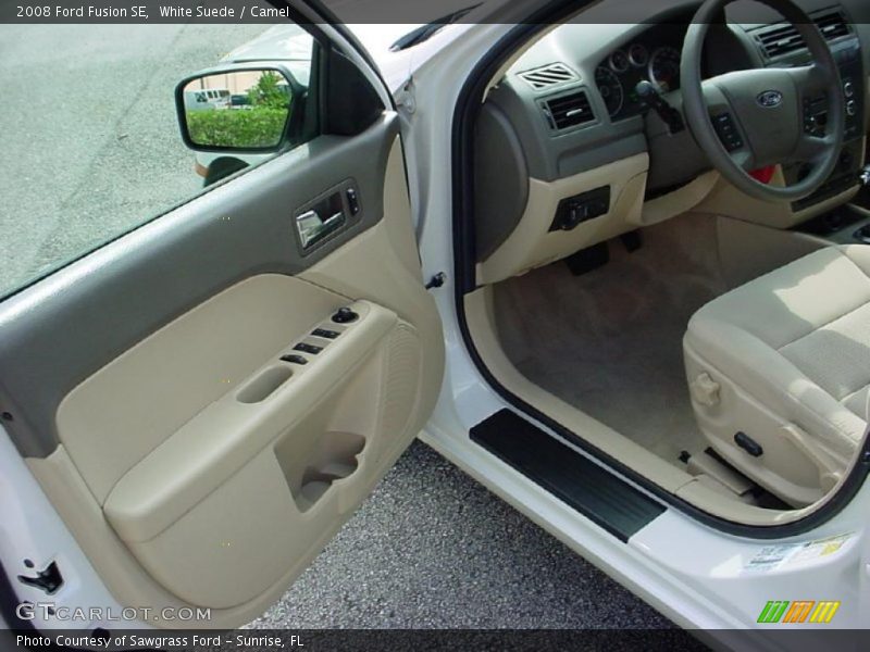 White Suede / Camel 2008 Ford Fusion SE