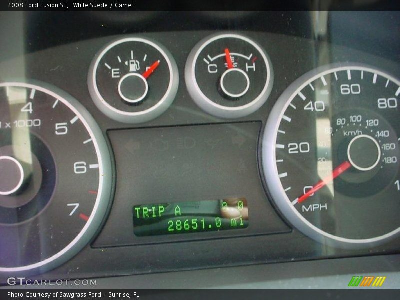 White Suede / Camel 2008 Ford Fusion SE