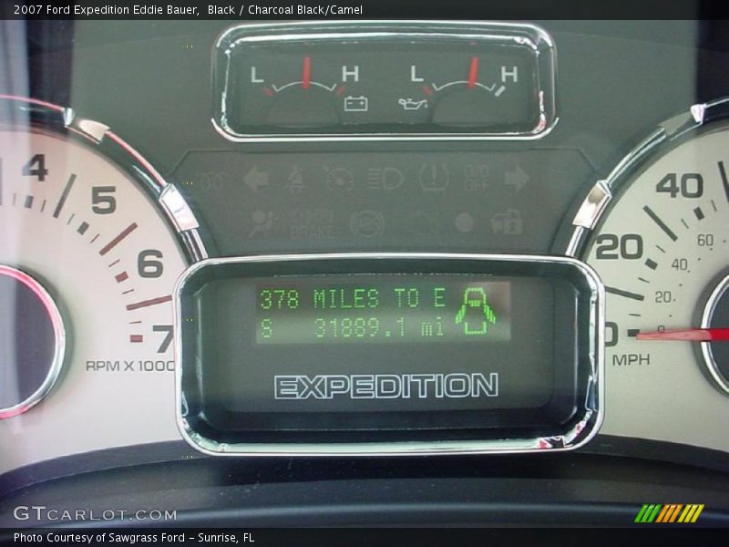 Black / Charcoal Black/Camel 2007 Ford Expedition Eddie Bauer