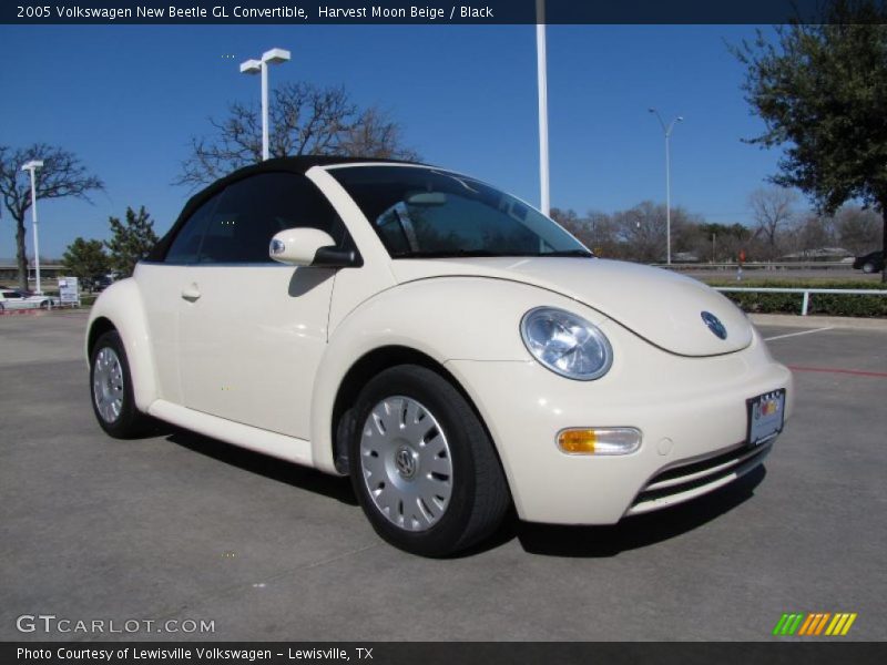Harvest Moon Beige / Black 2005 Volkswagen New Beetle GL Convertible