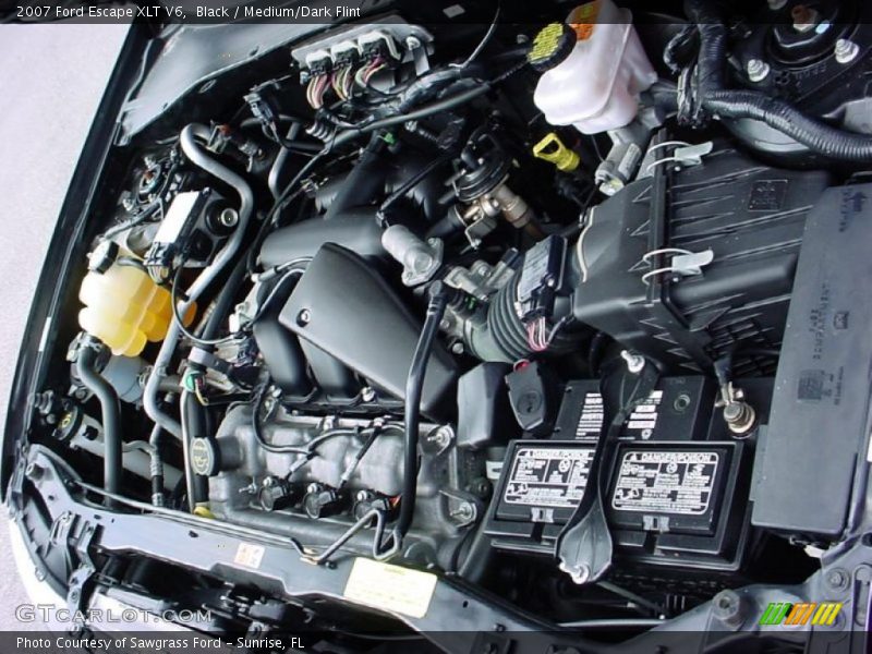 Black / Medium/Dark Flint 2007 Ford Escape XLT V6