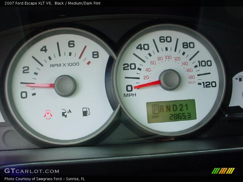 Black / Medium/Dark Flint 2007 Ford Escape XLT V6