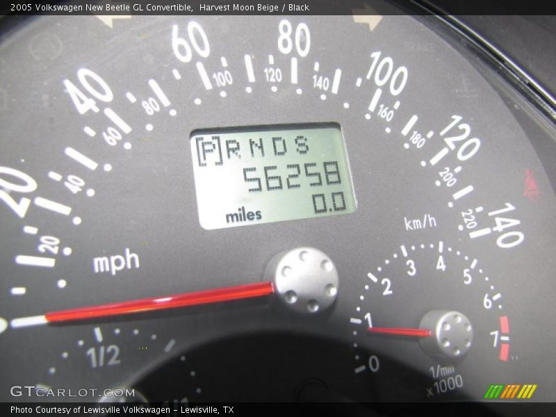 Harvest Moon Beige / Black 2005 Volkswagen New Beetle GL Convertible