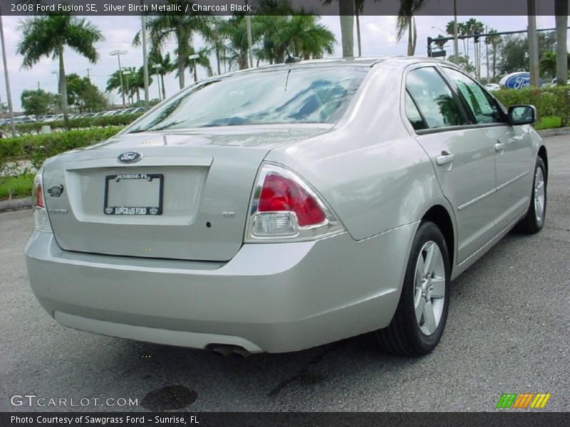 Silver Birch Metallic / Charcoal Black 2008 Ford Fusion SE
