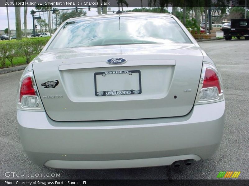Silver Birch Metallic / Charcoal Black 2008 Ford Fusion SE