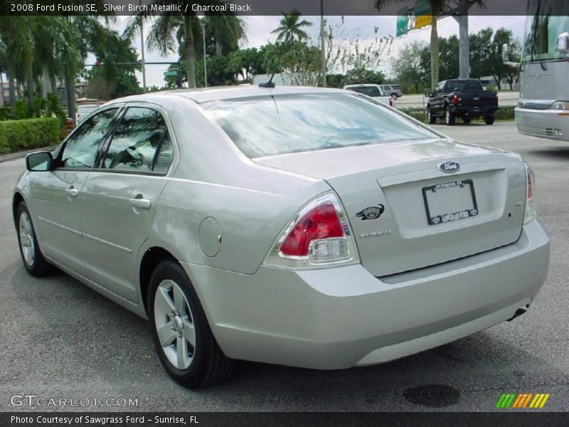 Silver Birch Metallic / Charcoal Black 2008 Ford Fusion SE