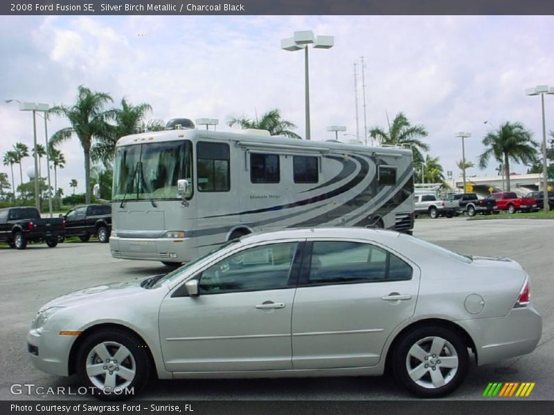Silver Birch Metallic / Charcoal Black 2008 Ford Fusion SE